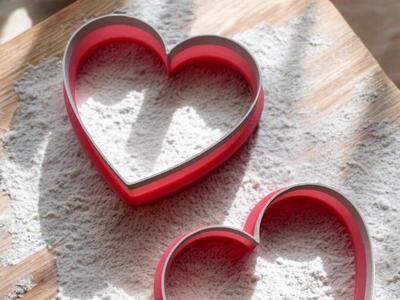 Heart shaped cookie cutter