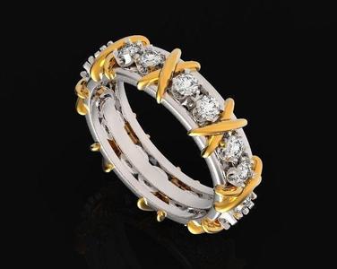 Tiffany X wedding ring