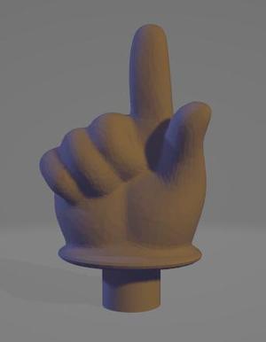Pointer Finger with 1/4″-20 Threaded Hole