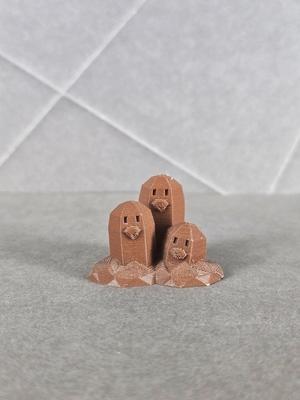 Dugtrio Low Poly