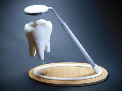 A levitating tooth