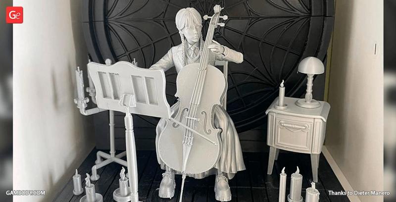 Wednesday in Diorama STL files for 3D Printing | Assembly Model