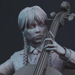 Wednesday in Diorama STL files for 3D Printing | Assembly Model