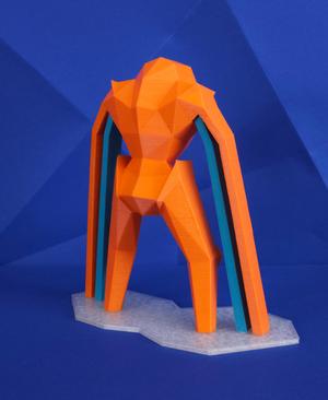 Deoxys Defense Low Poly