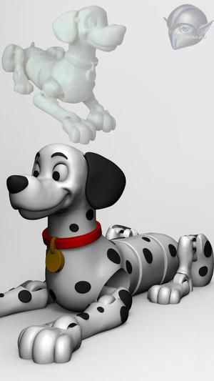 Fully Flexible Dalmatian Dog Toy – Inspired by 101 Dalmatians | STL & 3MF Files for 3D Printing