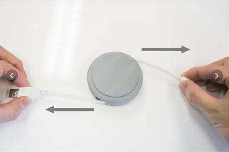 USB cable reel Storage Data cable storage box