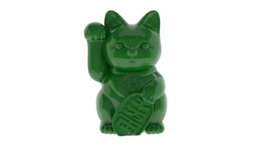 Maniki 3D Print cat figurine holding skateboard