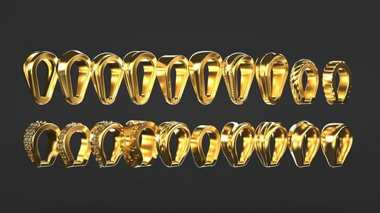 20 Bails for Pendant Collection of 3mm 4mm 5mm sizes