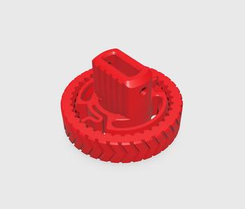 Clicky Dial Fidget keychain(Print-in-Place)
