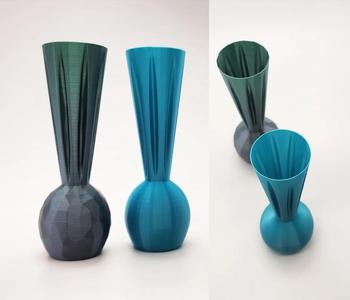 Ⰻ Turnip Spiral Vase High/Low Poly