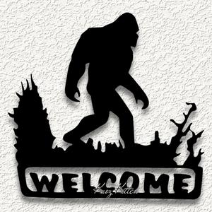 squatch welcome bigfo WALL ART HOME DECORtl