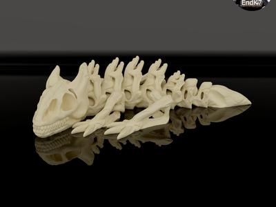 Skeleton Dragon Keychain – Articulated