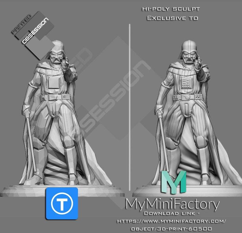 Star Wars – Darth Vader – Full Character – Low Poly – Hi Poly in description
