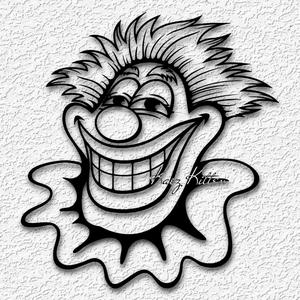 clown face wall art funny circus home decor