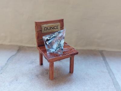 Dice Time-Out Chair – D&D TTRPG Gaming Dice Jail