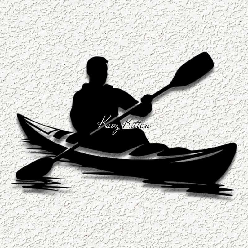 row boat lake canoe WALL ART HOME DECOR