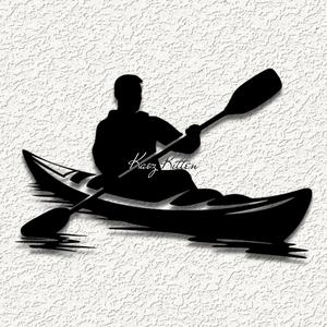 row boat lake canoe WALL ART HOME DECOR