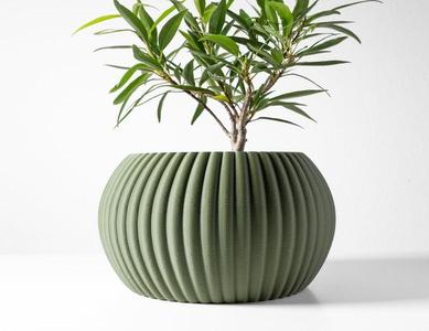 The Roni Planter Pot STL 3D Print File, Digital Download for 3D Printing, Home Decor Planter for Plants & Flowers