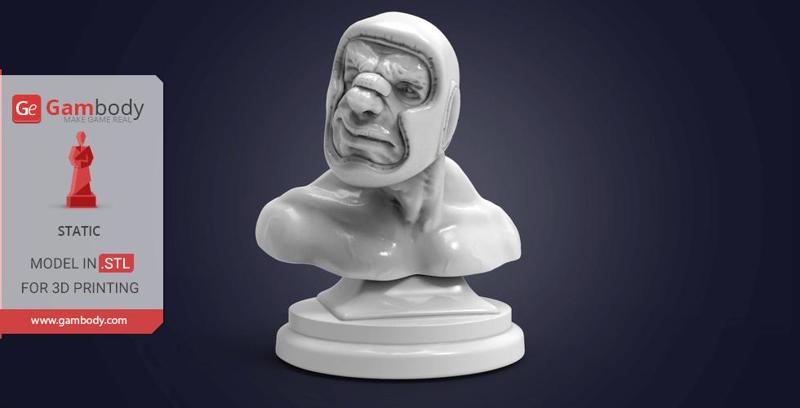 Fight Night Boxer Bust 3D Printing Figurine | Static
