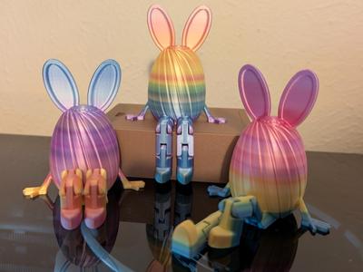 Knurled Easter Egg with Bunny Ears