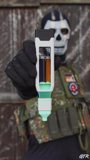 Tactical Stim Shot MW3 Medi Stick Airsoft Paintball LARP Cosplay 3D Print