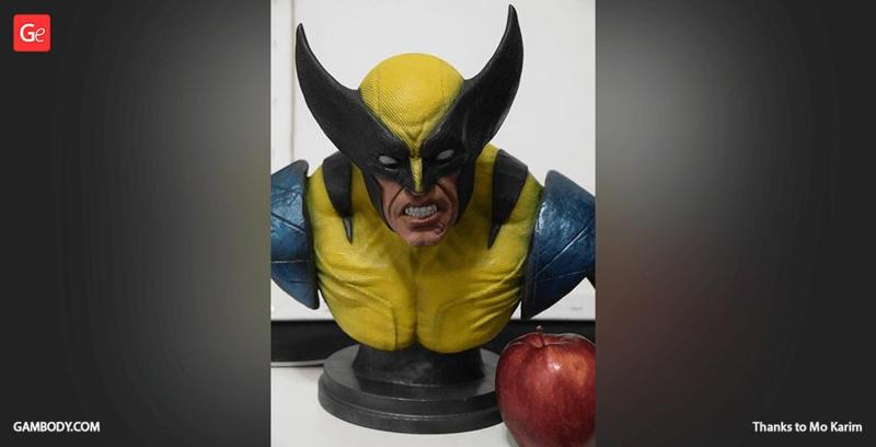 Wolverine Bust 3D Printing Figurine | Assembly