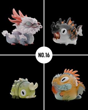 Grumpii 3D Printable Art Toy – Chubbii Series – Set 16