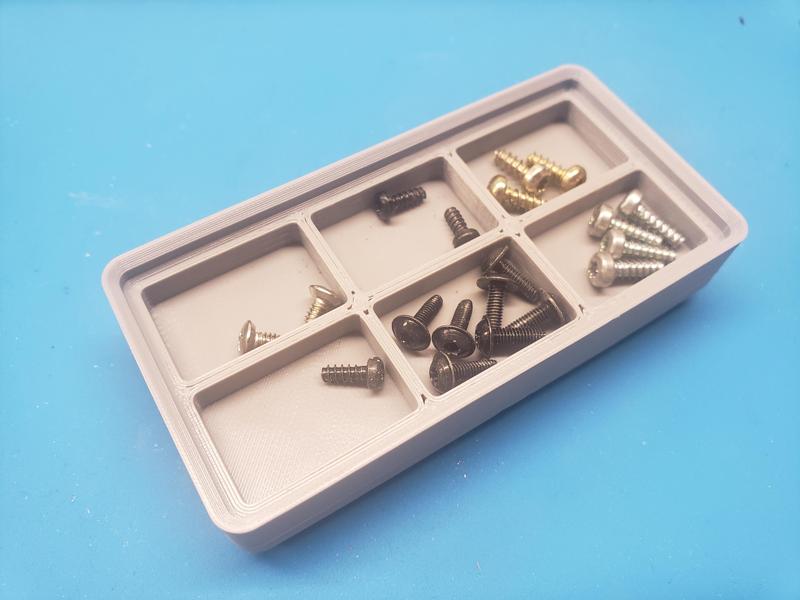 Parametric Gridfinity Small Parts Containment Tray