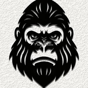 gorilla ape WALL ART HOME DECOR