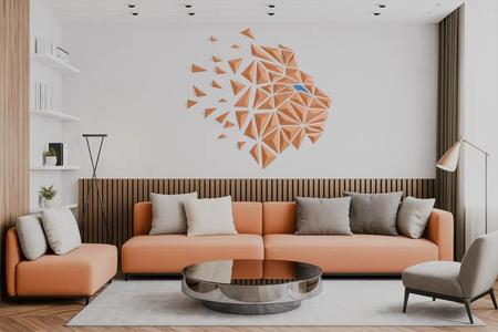 Geometric Lion wall art – A