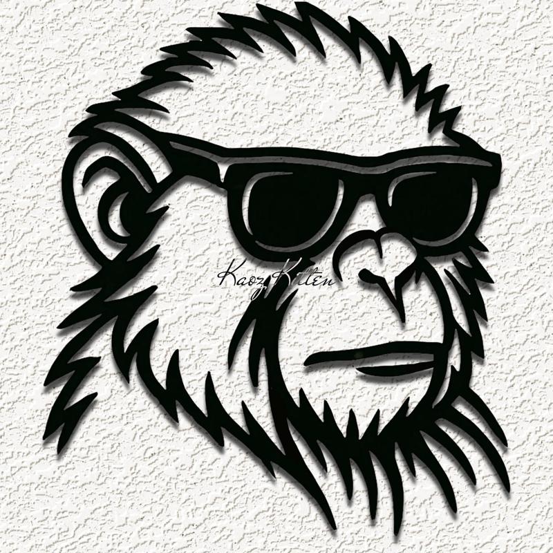 makak monkey wall art home decor