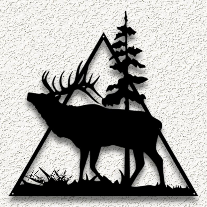 elk caribu wildlife WALL ART HOME DECOR
