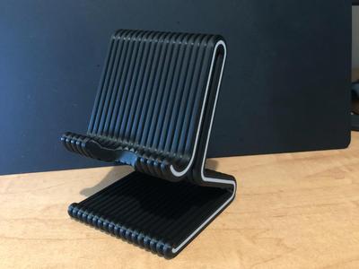 Phone Stand Raised Pipes (allow charging)