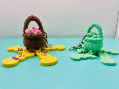 Easter Basket Flexi Fidget Keychain
