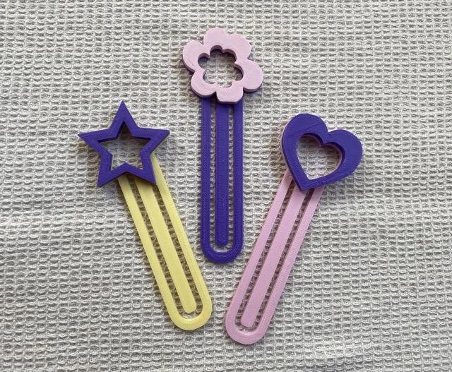 Kids Bookmarks – Hearts, Stars and Flowers