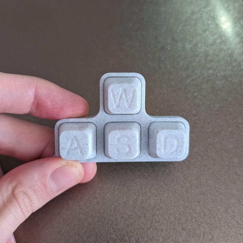 Fidget keyboard Keychain WASD