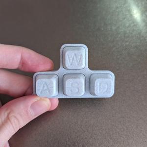 Fidget keyboard Keychain WASD