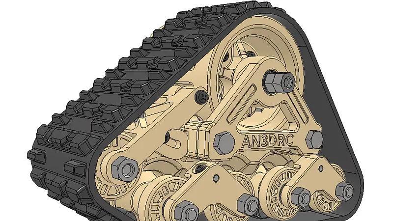 3d printed tracks for AN3DRC RC models