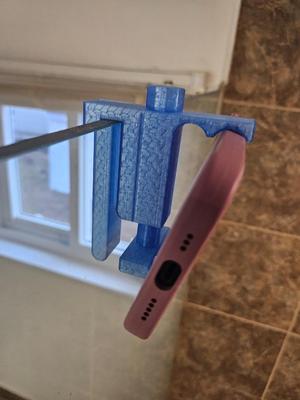 Universal (2xangle)phone holder Shower Glass