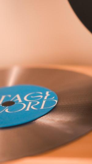 Vintage Music Records Lamp