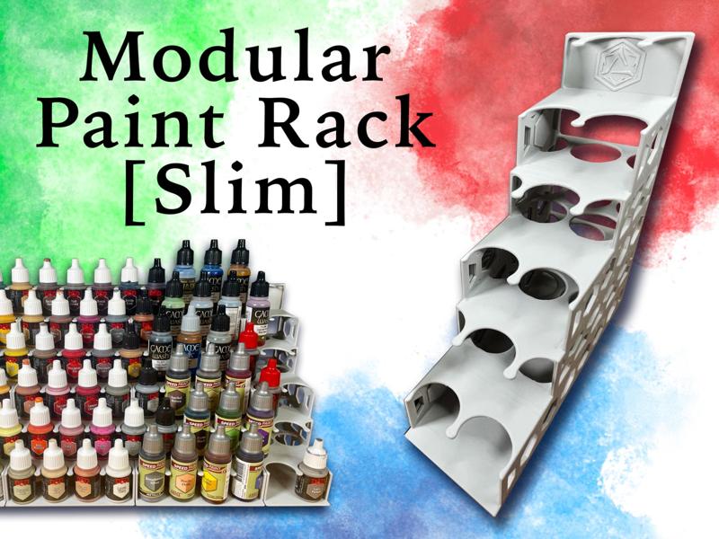 Modular Paint Rack: SLIM – AP & Vallejo Bottles