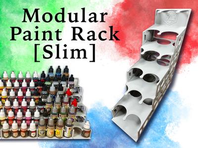 Modular Paint Rack: SLIM – AP & Vallejo Bottles