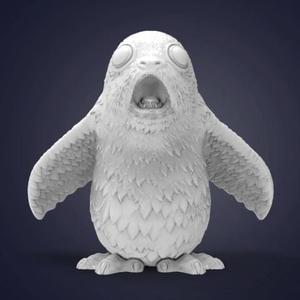 Impressed Porg 3D Printing Figurine | Static