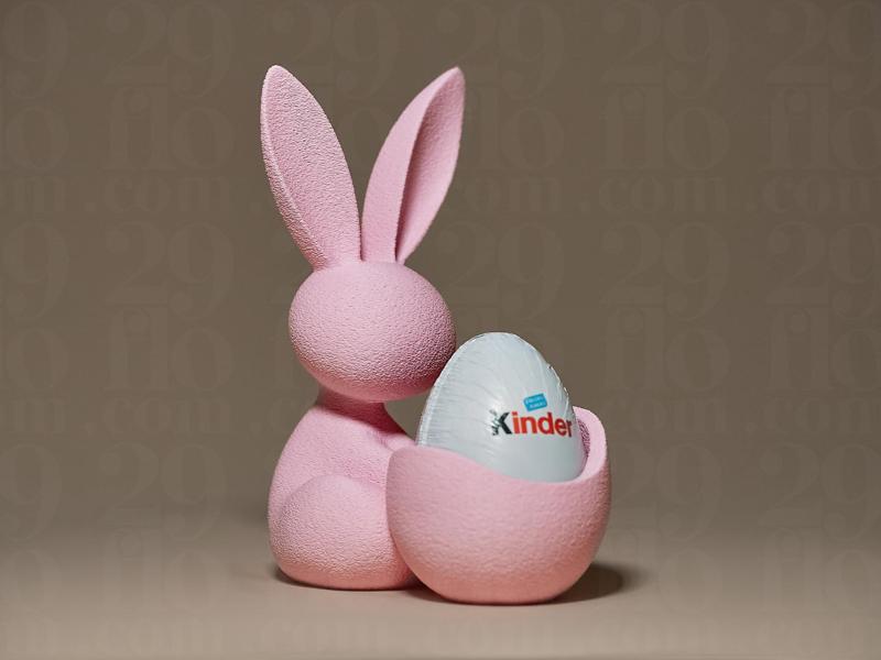 Easter Egg Holder Bunny Figurine
