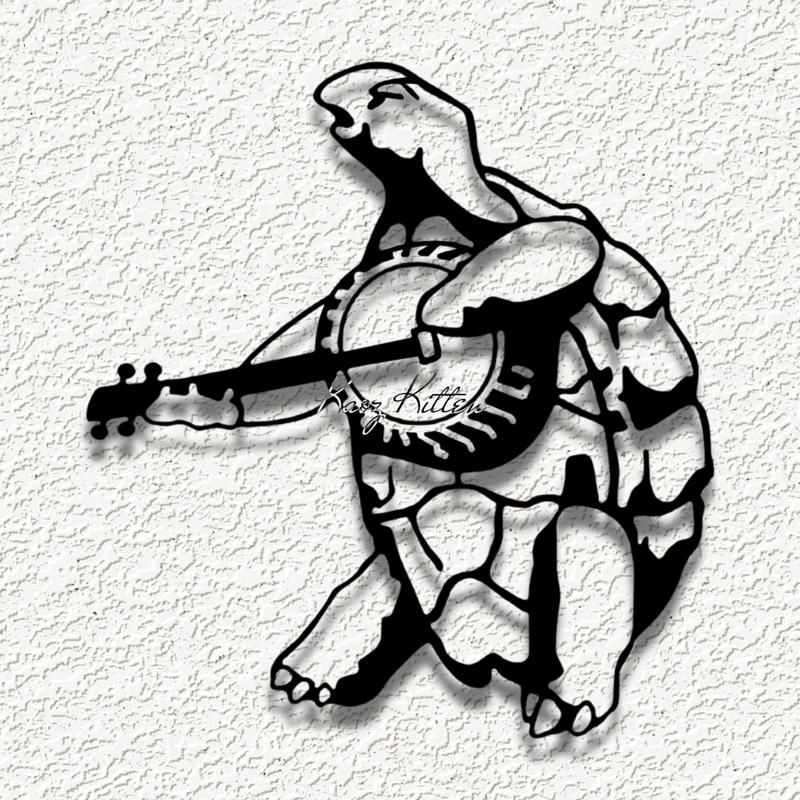 Grateful turtle wall art
