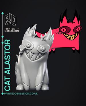 Cursed Cat Alastor – Hasbin Hotel – Fan Art