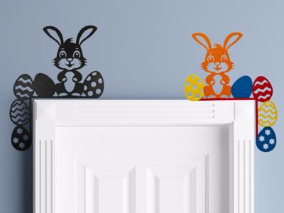 Colourful Bunny Door Frame Decor – Easter Decor