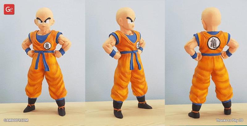 Krillin 3D Printing Figurine | Assembly