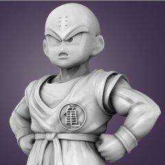 Krillin 3D Printing Figurine | Assembly