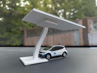 Miniature Solar Panel canopy parking